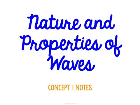 Unit 5 Waves Concept 1 Notes *UPDATED*