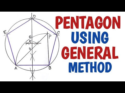 How to draw a Pentagon using general method.......