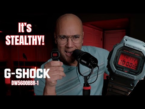 A STEALTHY G-SHOCK!! CASIO GSHOCK DW5600bbr-1 Watch Review
