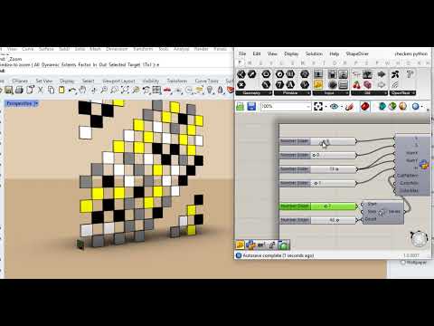 Checkers cull by #chatgpt code and #grasshopper #python