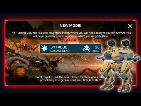 NEW Hunting Grounds PvE Gamemode Gameplay In War Robots Update 8.1