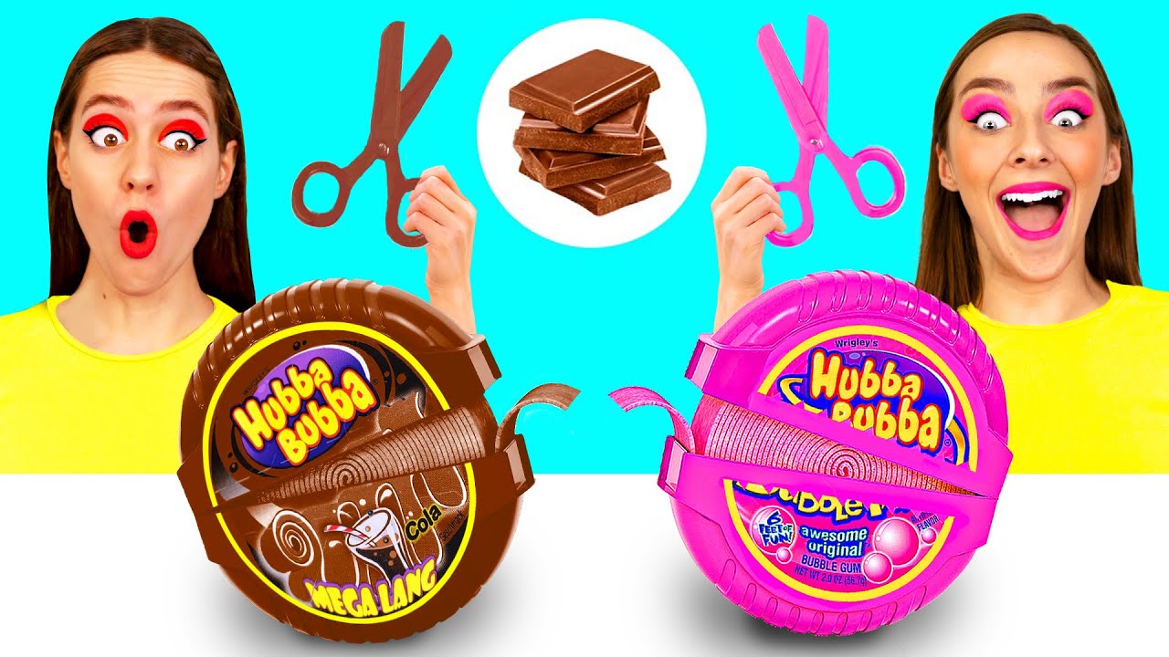 Real Food vs Chocolate Food Challenge | Epic Food Battle by DaZaZa Challenge