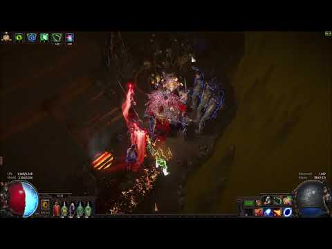 [3.11] Armageddon BURNING Brand Trickster, hybrid full block 100% ele immune - vs End Game ♫ (PoE)