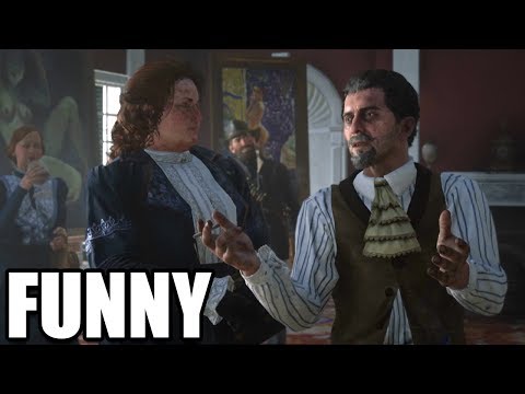 RED DEAD REDEMPTION 2 - Funny Art Gallery Scene / The Artist's Way