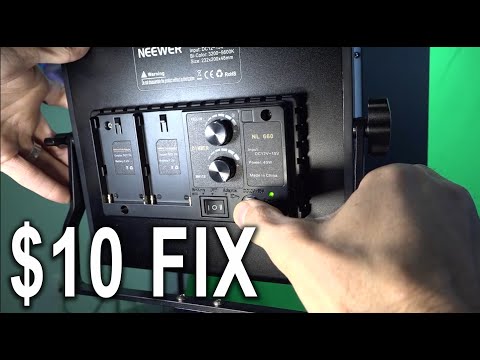 Repair Shorted Out Plug on a Neewer NL660