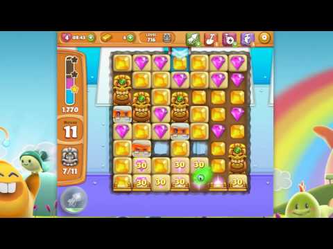 Diamond Digger Saga Level 716 (no boosters or extra moves)