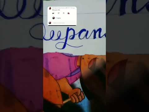 Write Deepanshi in style | Comment your name #deepanshi #style #calliography #blue