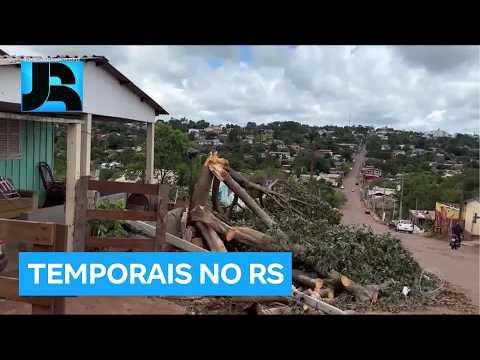 Temporal atinge parte do RS e deixa mais de 500 residências danificadas