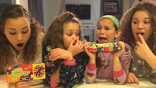 The Bean Boozled Challenge!  (Haschak Sisters)