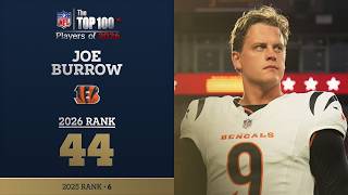 44: Joe Burrow (QB, Bengals) | Top 100 Players of 2026