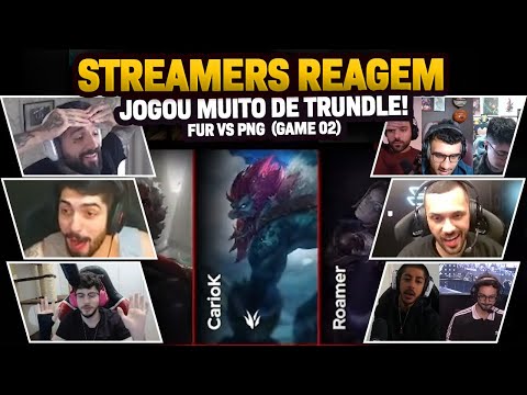 STREAMERS REAGEM: CARIOK PEGOU TRUNDLE E ACABOU COM O GAME DO TATU! | GAME 02 | PAIN vs FURIA