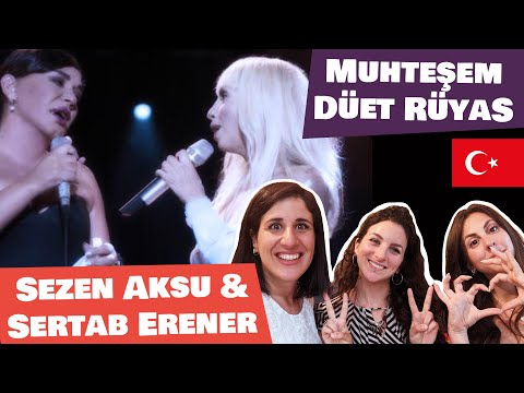 ITALIAN FRIENDS react to SERTAB ERENER & SEZEN AKSU - RUYA live concert 🎶 | Turkish music reaction