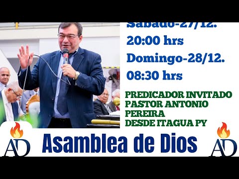 Clausura clamor 2025. Predicador pastor Antonio Pereira 27/28/12/. Alberdi Ñeembucu Paraguay 