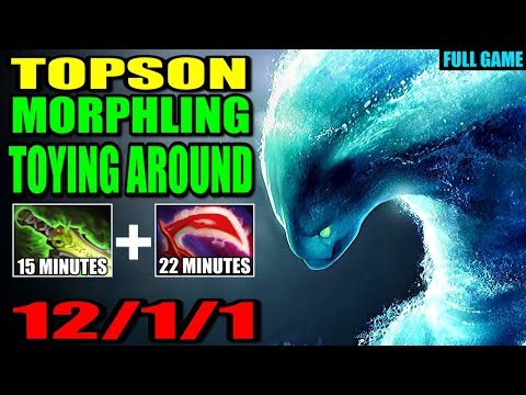 Topson Toying Around In SEA Server With Morphling 7.24 Epic Gameplay Dota 2