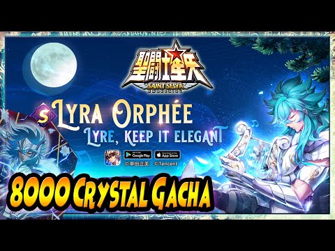 8000 Crystal Gacha..!! LYRA ORPHEE "Rank S" - Saint Seiya Awakening