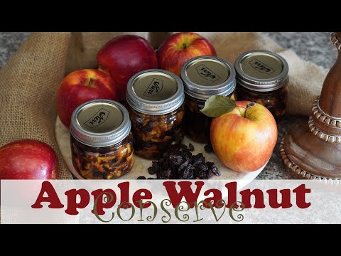 Apple Walnut Conserve Canning Recipe