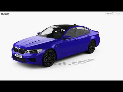 BMW M5 sedan 2019 3D model by 3DModels.org