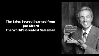 Joe Girard Sales Secret
