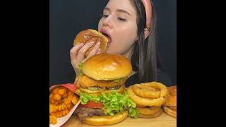 Download lagu ASMR FAST FOOD | BURGERS   SPICY FRIES MUKBANG #mukbang #asmr #burger #fastfood mp3