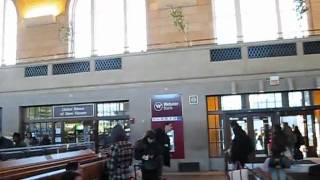 preview picture of video 'NEW HAVEN CT UNION STATION - VIEW OF UNDERGROUND PEDESTRIAN TUNNEL AND INSIDE STATION'