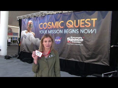 Cosmic Quest interactive game at Kennedy Space Center Visitor Complex