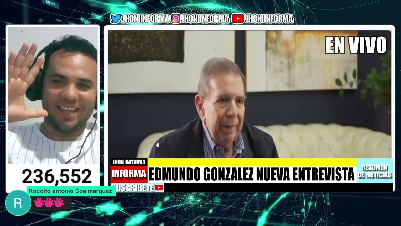 🔴EN VIVO HABLA EDMUNDO GONZALEZ EN UNA NUEVA ENTREVISTA MANDA MENSAJE A VENEZUELA