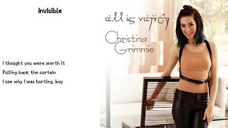 Christina Grimmie - Invisible (Lyrics)