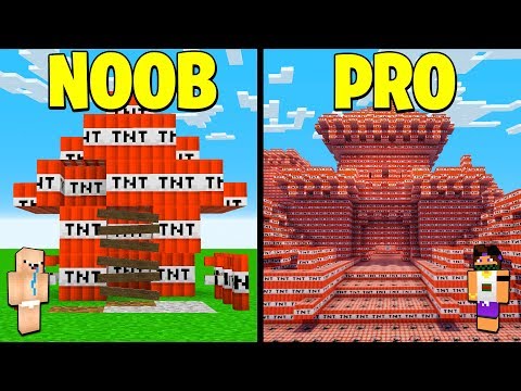 CASA TNT NOOB vs CASA TNT PRO !! - Minecraft ITA