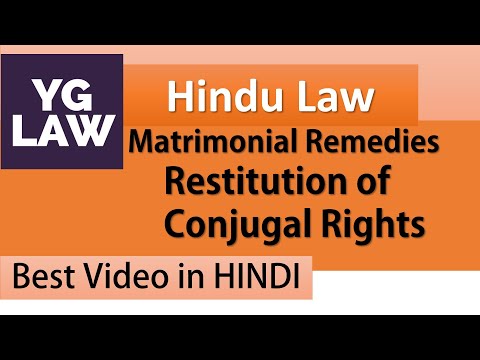 Restitution of Conjugal Rights: Complete Family Law Video Lecture