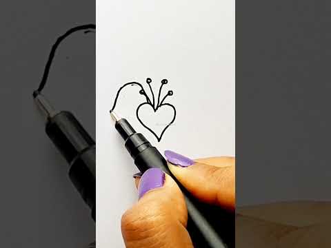 Flower drawing ||Easy flower drawing step by step ||Drawing tutorial #art #drawing