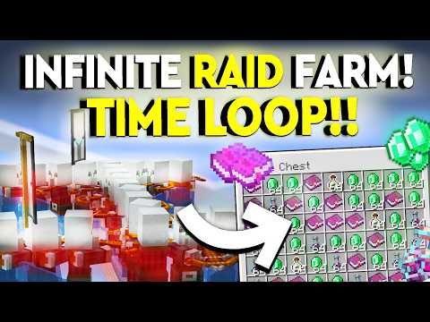 BEST 1.21 INFINITE RAID XP FARM Minecraft Bedrock MCPE/Xbox/PS4/Nintendo Switch/Windows 10