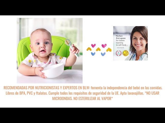 Vídeo relacionado con NumNum Precucharas de Aprendizaje Para Bebés, Juego de 2 Cucharas de Silicona (Etapa 1 + Etapa 2), #1 Recomendada por Nutricionistas y Expertos Baby Led Weaning, Ideal Blw, Naranja/Azul