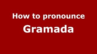 How to pronounce Grămadă