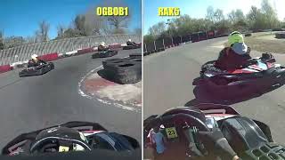 400cc Karting Lakeside (PART 1) Dual perspective 🏁