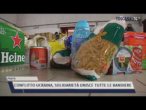 2022-03-04 PRATO - CONFLITTO UCRAINA, SOLIDARIETÀ UNISCE TUTTE LE BANDIERE