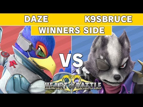 Heart of Battle Daze (Falco) vs K9sbruce (Wolf) Winners Pools - Smash Ultimate