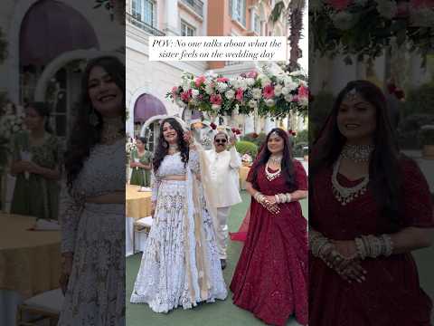 😭Cried at my sister’s wedding! She looked like a doll! #sisterwedding #indianwedding