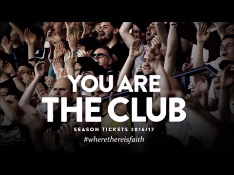 2016-17 Season Tickets - You Are The Club