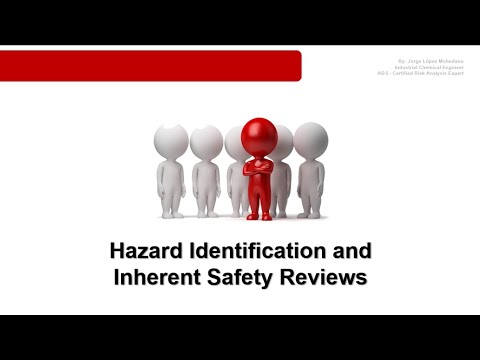 CPQRA, LOPA & SIL Course   pt  09 Hazard Identification and Inherent Safety Reviews JLM v 0