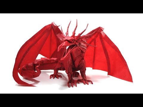 Origami Ancient Dragon (Satoshi Kamiya) Time Lapse