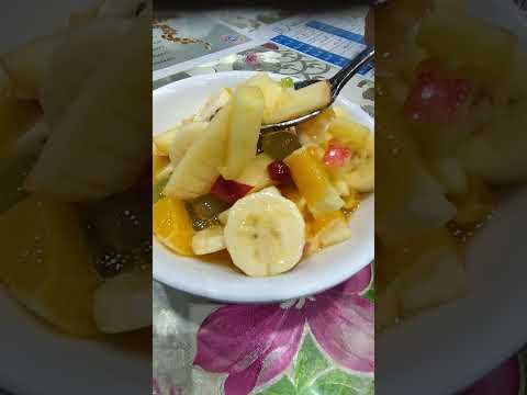 Fruit chat So delicious 😋) Pakistani chat]Nirala In Jeddah}Saudi Arabia fruit chat look so yummy