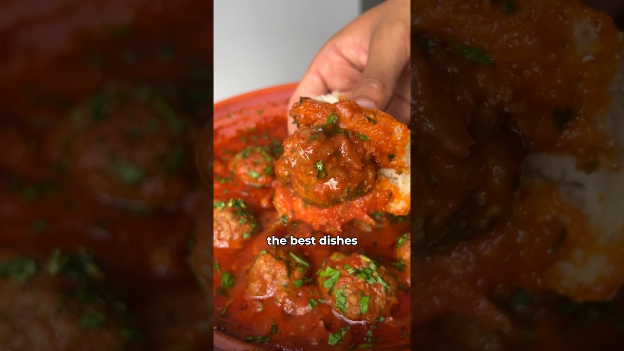 Moroccan Kefta Tagine 🇲🇦 #cooking #moroccanfood #shorts