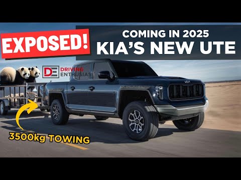 EXCLUSIVE! 2025 Kia ute/pickup truck 'Tasman’ specs & design leaked