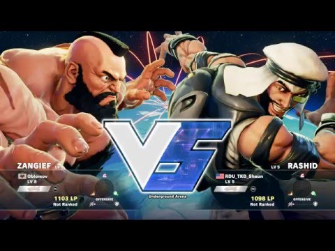 RDU | TKD | Shaun (Rashid) vs Oblomov (Zangief) SFV FINAL BETA
