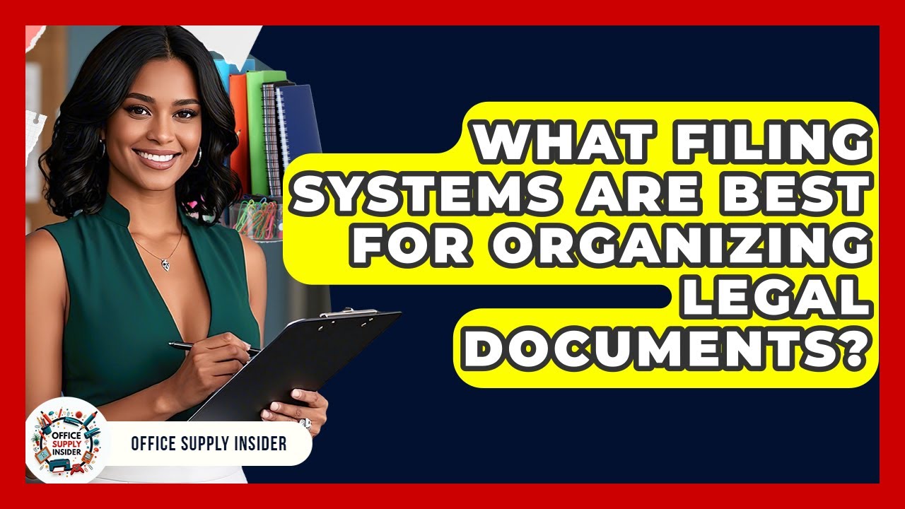 What Filing Systems Are Best for Organizing Legal Documents? | Office Supply Insider