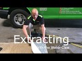 Water Extraction how-to video - Using the Water Claw to remove water from carpet.