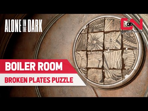 Alone in the Dark Boiler Room Broken Plates Puzzle - Find Talisman Numbers on Boiler