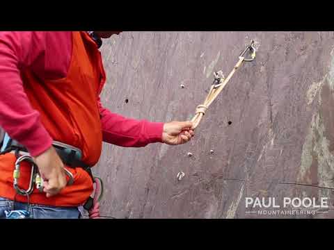 Building a Climbing belay with a sling to 2 anchor points