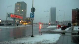 preview picture of video 'Kauno street, Klaipėda, Lithuania, European Union. 17:15, February 12th, 2009.'