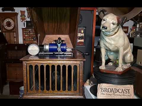 Flaming Arrow. Edison Concert Band. Edison Blue Amberol Cylinder 2608 from 1915. Amberola Phonograph